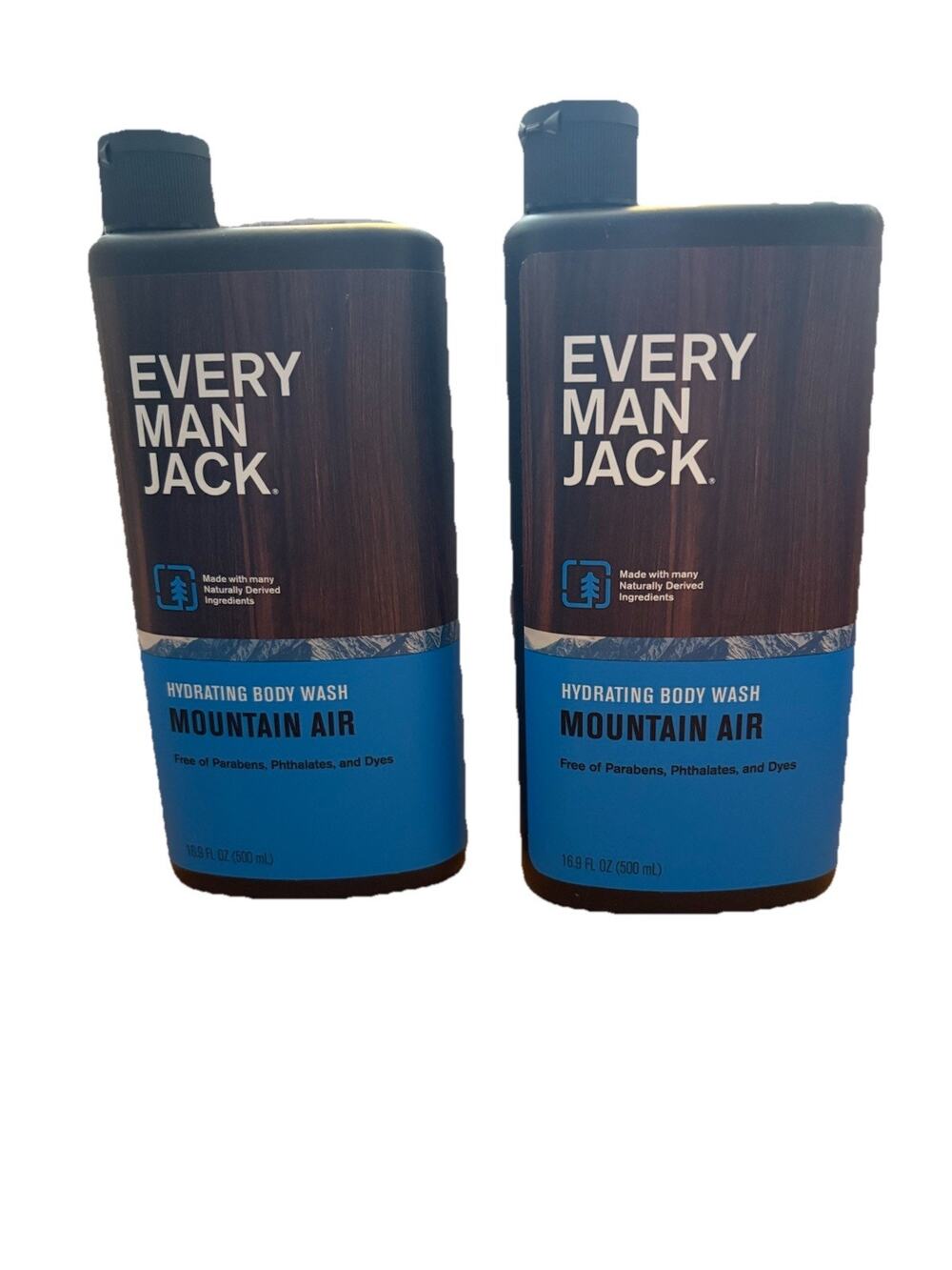 (2) Every Man Jack Hydrating Body Wash Mountain Air 16.9 Fl oz